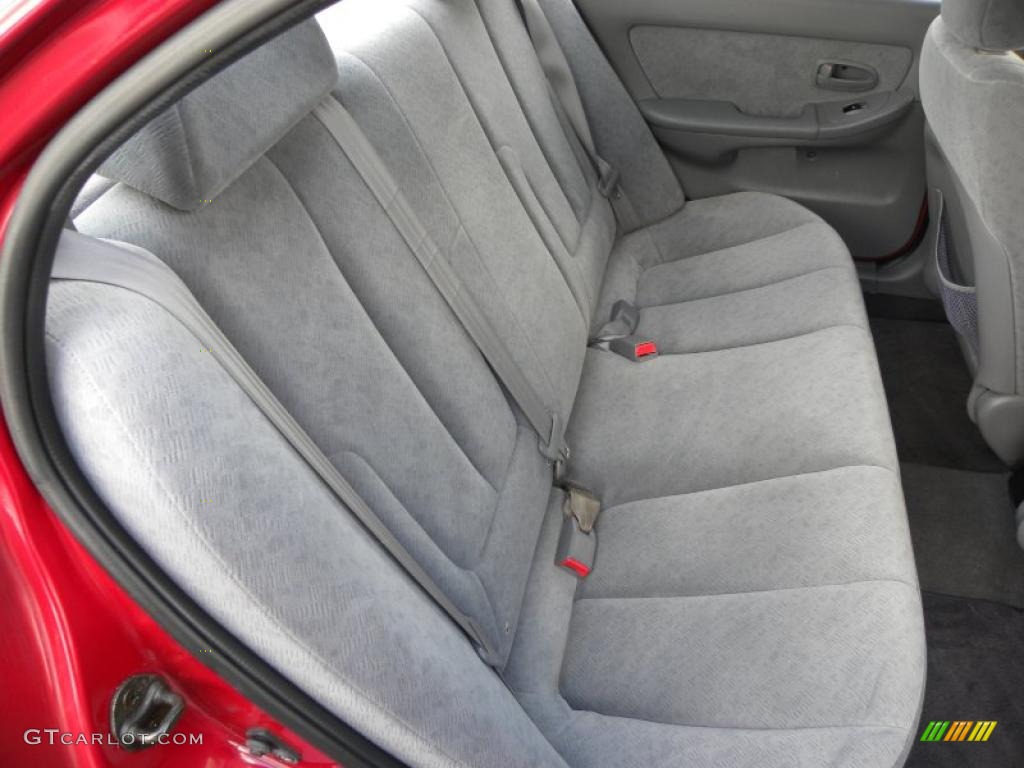2004 Elantra GLS Sedan - Crimson Dark Red / Gray photo #10