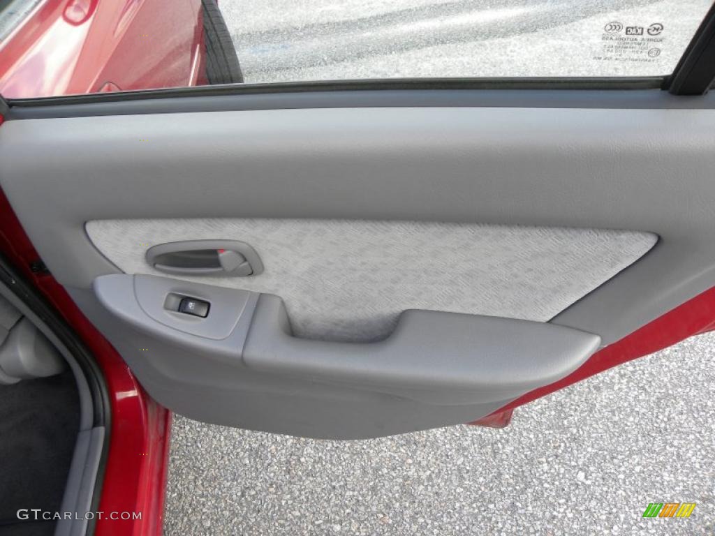 2004 Elantra GLS Sedan - Crimson Dark Red / Gray photo #11