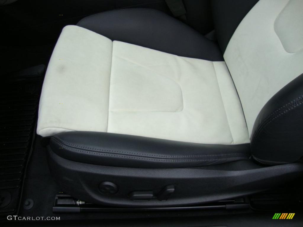 Black/Silver Silk Nappa Leather/Alcantara Interior 2011 Audi S5 4.2 FSI quattro Coupe Photo #39335264