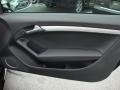 Black/Silver Silk Nappa Leather/Alcantara 2011 Audi S5 4.2 FSI quattro Coupe Door Panel