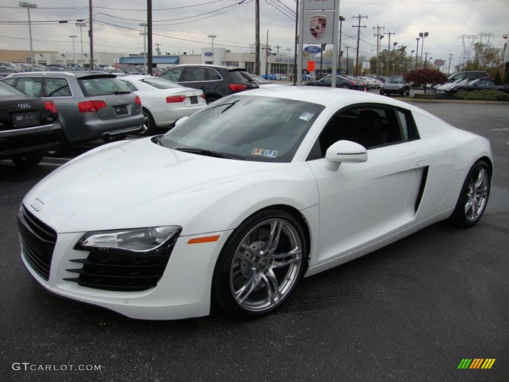 Ibis White 2009 Audi R8 4.2 FSI quattro Exterior Photo #39335656
