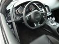 2009 Audi R8 Fine Nappa Black Leather Interior Steering Wheel Photo