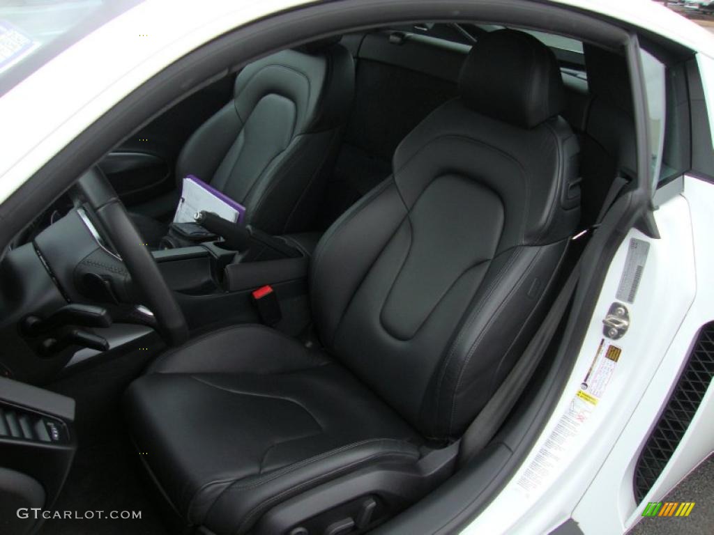 Fine Nappa Black Leather Interior 2009 Audi R8 4.2 FSI quattro Photo #39335888