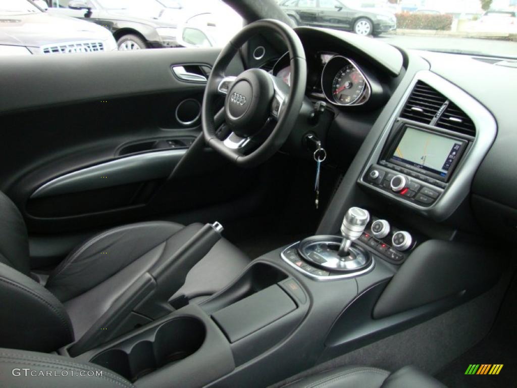 2009 Audi R8 4.2 FSI quattro Fine Nappa Black Leather Dashboard Photo #39335916