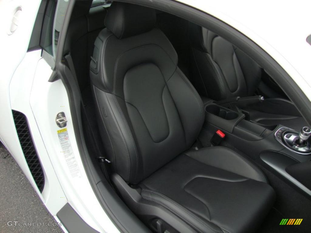Fine Nappa Black Leather Interior 2009 Audi R8 4.2 FSI quattro Photo #39335948