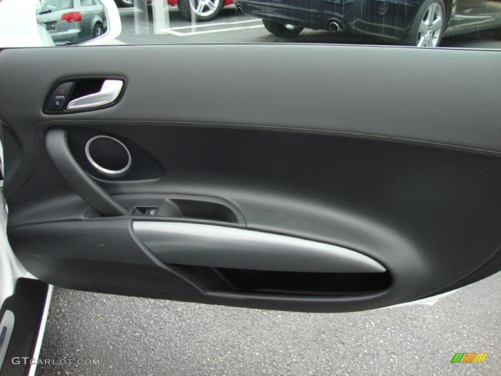 2009 Audi R8 4.2 FSI quattro Fine Nappa Black Leather Door Panel Photo #39335964