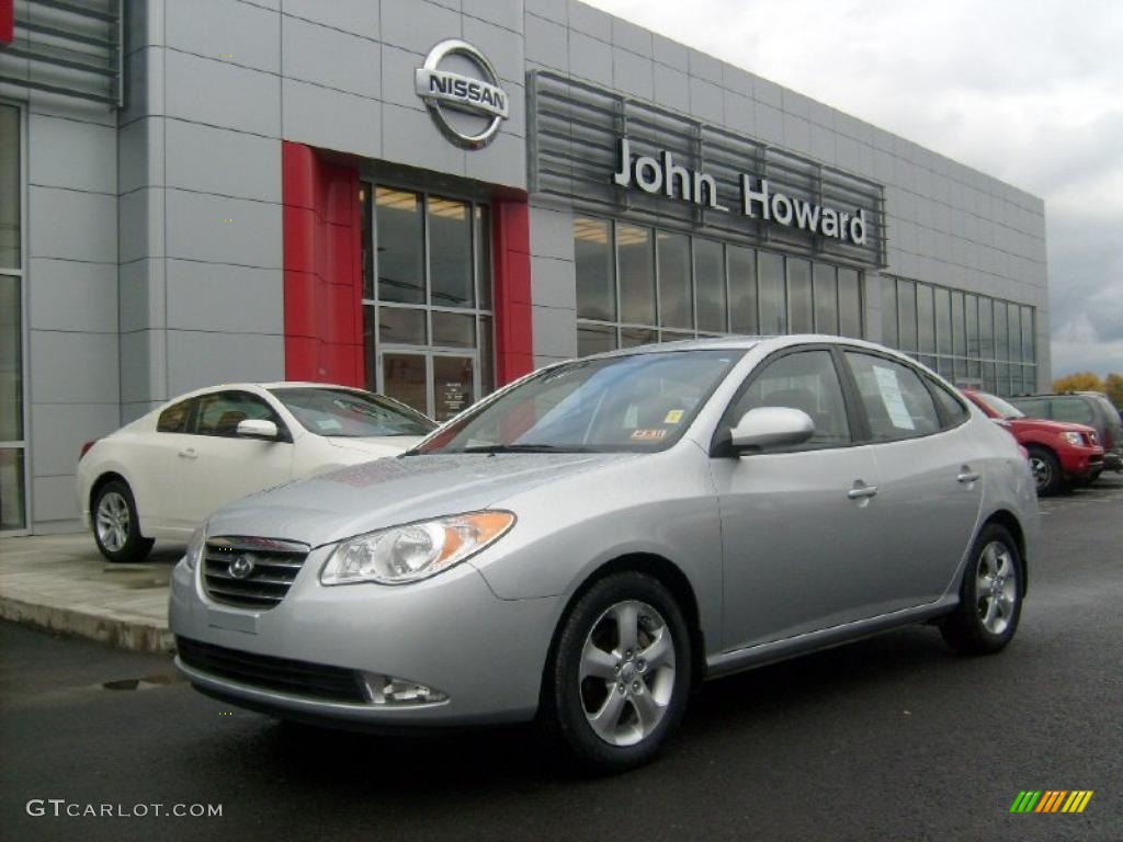 2009 Elantra SE Sedan - Quicksilver / Gray photo #1