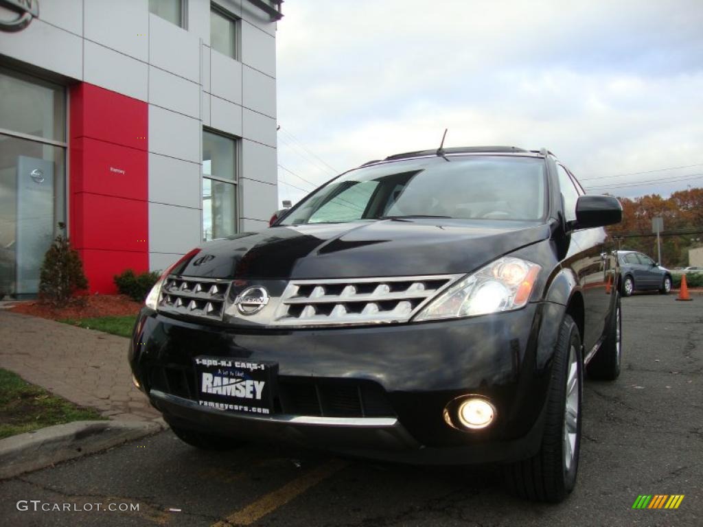 2007 Murano SL AWD - Super Black / Charcoal photo #1