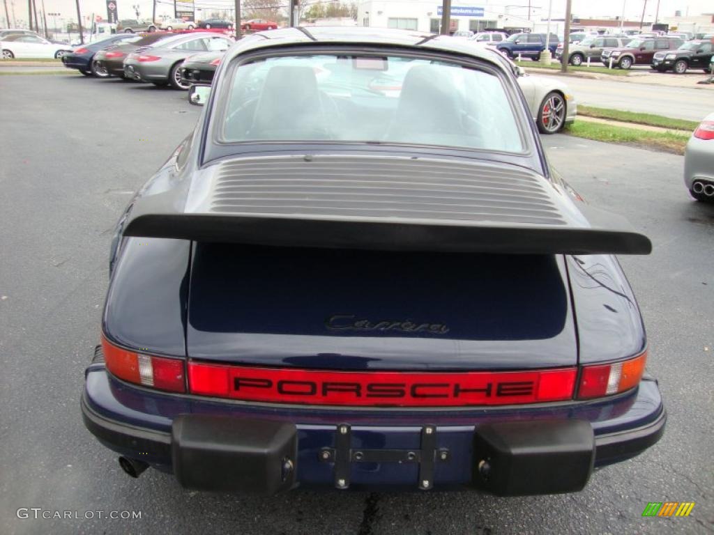 Midnight Blue Metallic 1986 Porsche 911 Carrera Coupe Exterior Photo #39336508