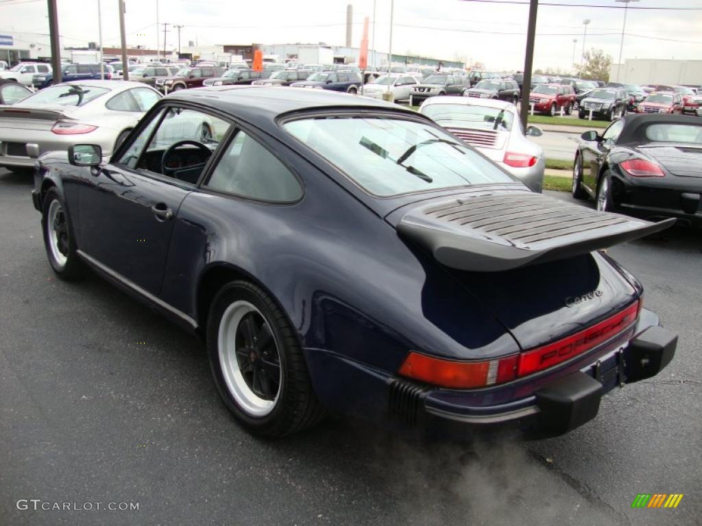 Midnight Blue Metallic 1986 Porsche 911 Carrera Coupe Exterior Photo #39336523