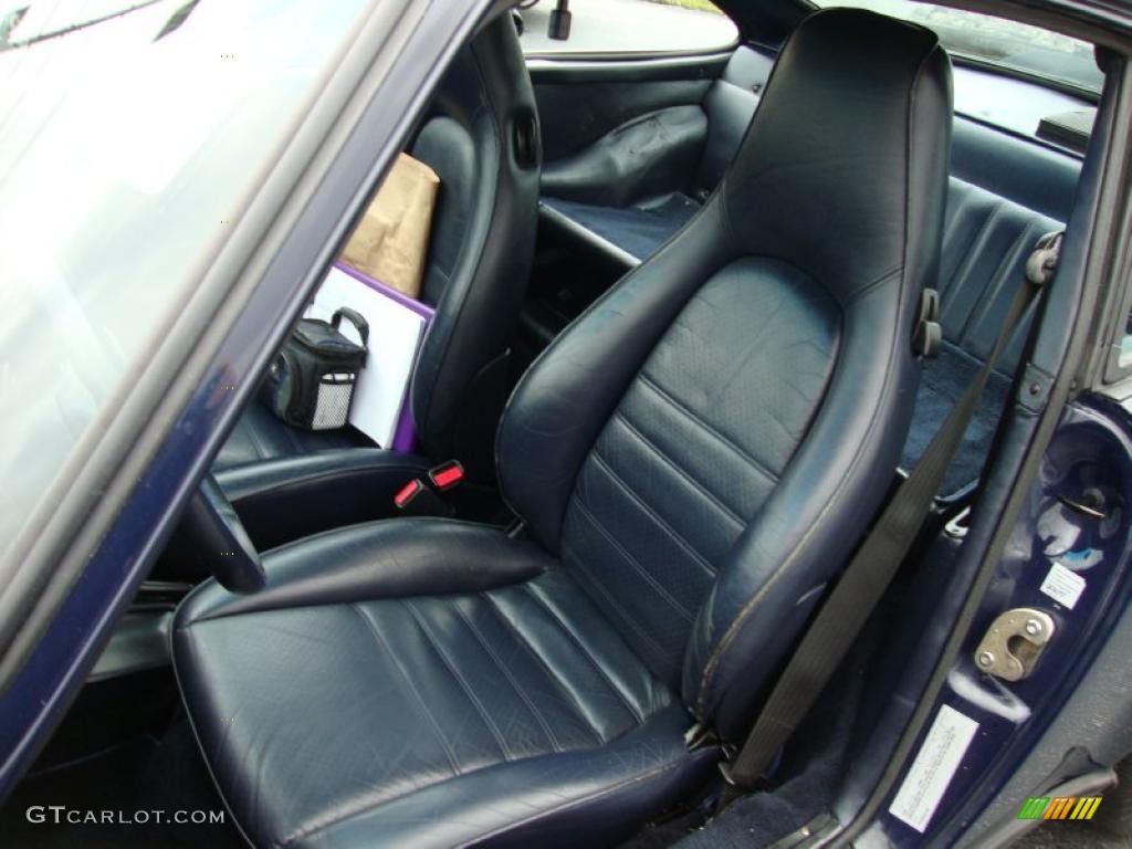Blue Interior 1986 Porsche 911 Carrera Coupe Photo #39336652