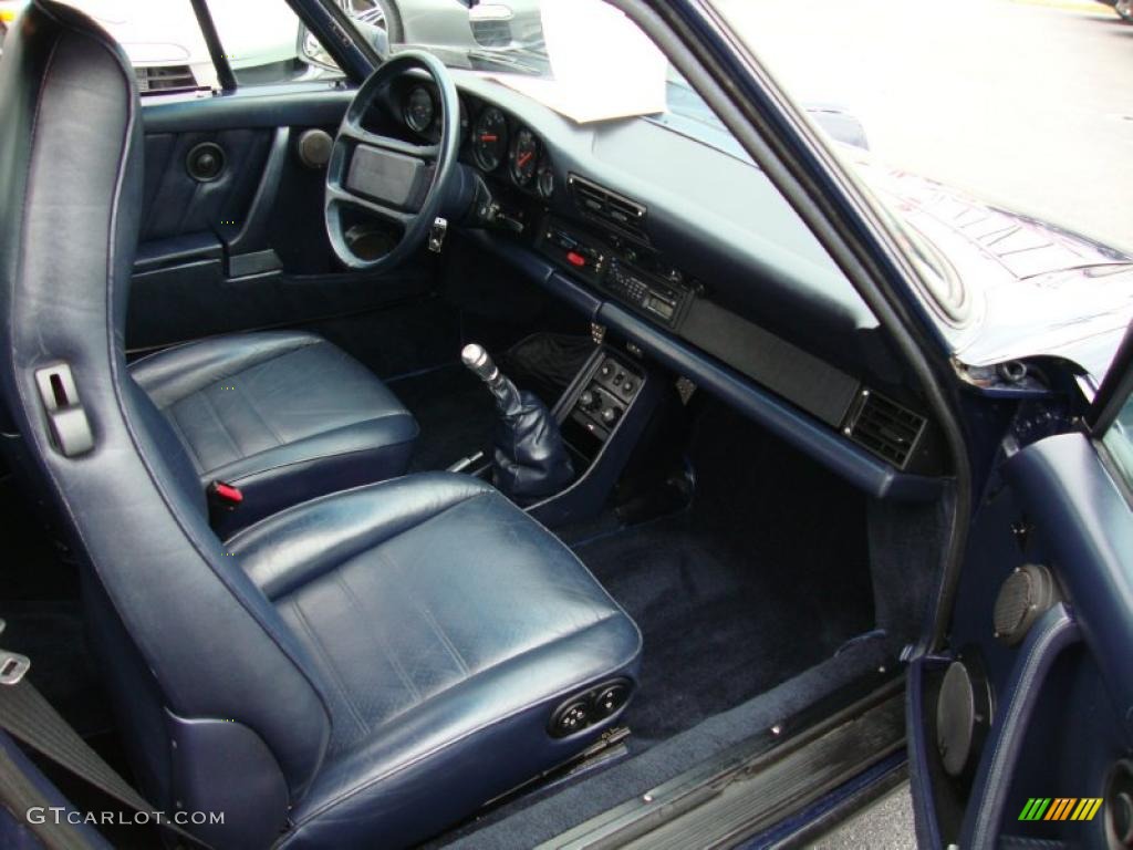 Blue Interior 1986 Porsche 911 Carrera Coupe Photo #39336668