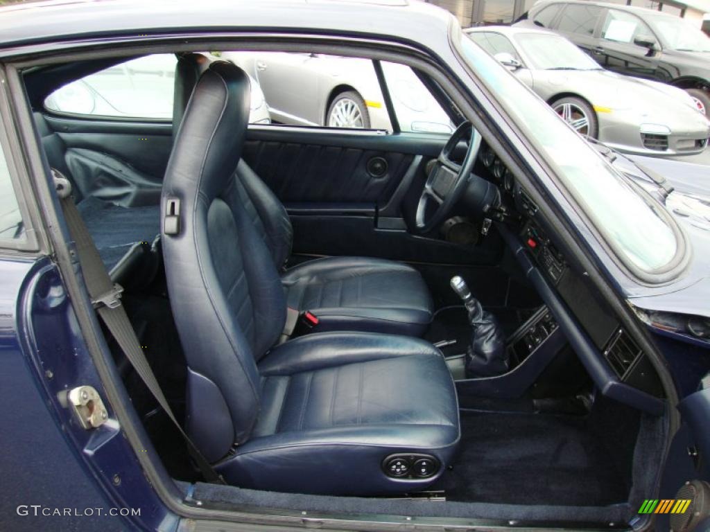 Blue Interior 1986 Porsche 911 Carrera Coupe Photo #39336700