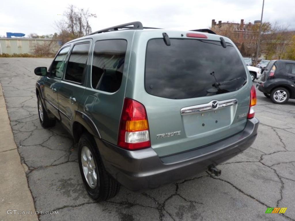 2003 Tribute ES-V6 4WD - Light Cypress Green Metallic / Dark Flint Gray photo #8