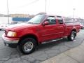 2001 Bright Red Ford F150 XLT SuperCab 4x4  photo #5