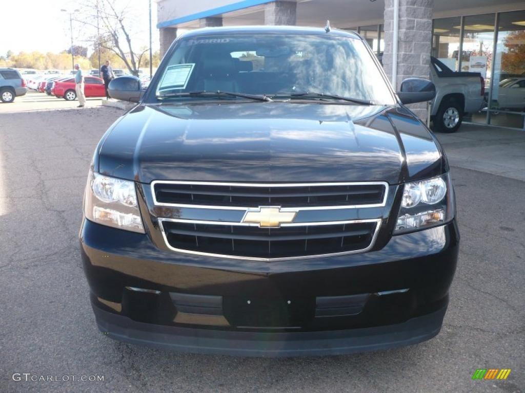 Black 2008 Chevrolet Tahoe Hybrid 4x4 Exterior Photo #39339484