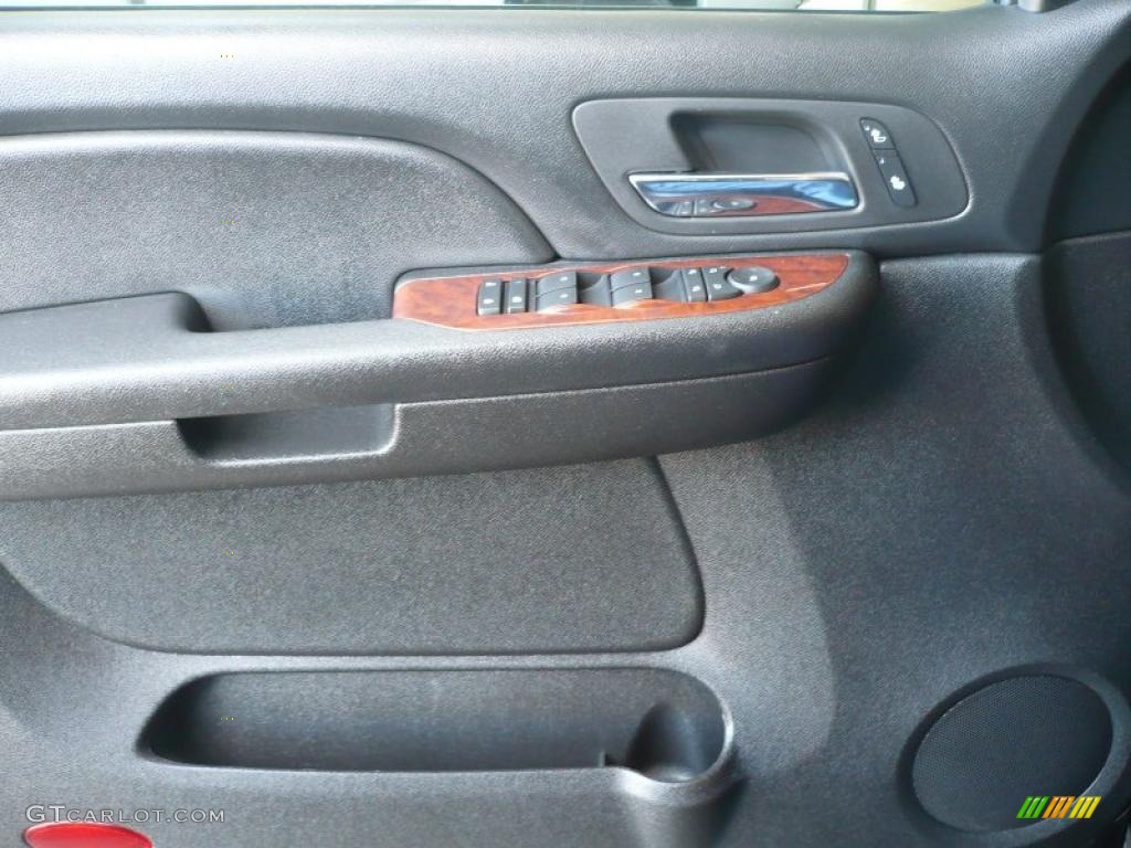 2008 Chevrolet Tahoe Hybrid 4x4 Ebony Door Panel Photo #39339548