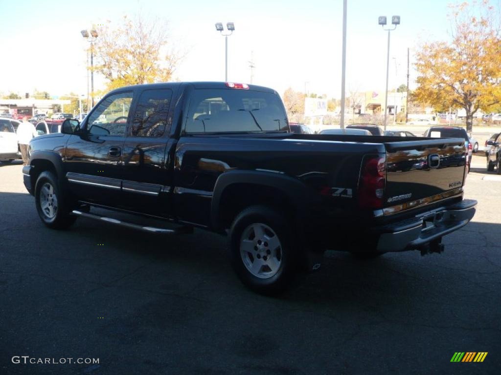 2004 Silverado 1500 Z71 Extended Cab 4x4 - Black / Tan photo #4