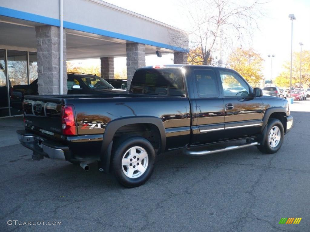 2004 Silverado 1500 Z71 Extended Cab 4x4 - Black / Tan photo #6