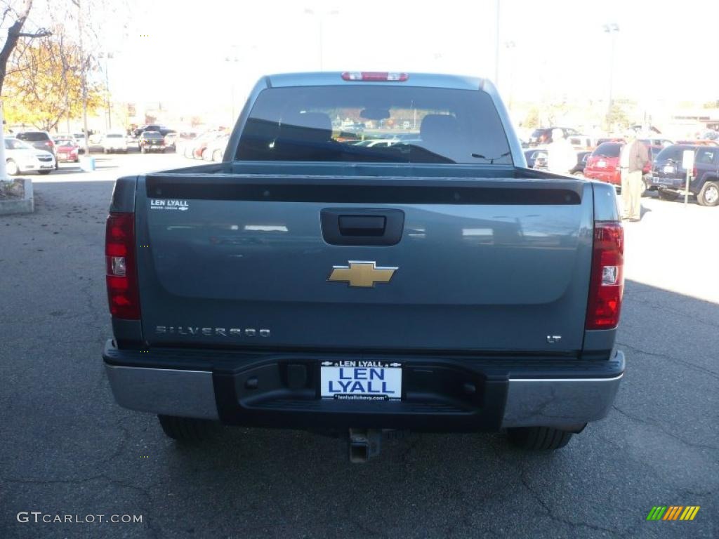 2008 Silverado 1500 LT Crew Cab 4x4 - Blue Granite Metallic / Ebony photo #5