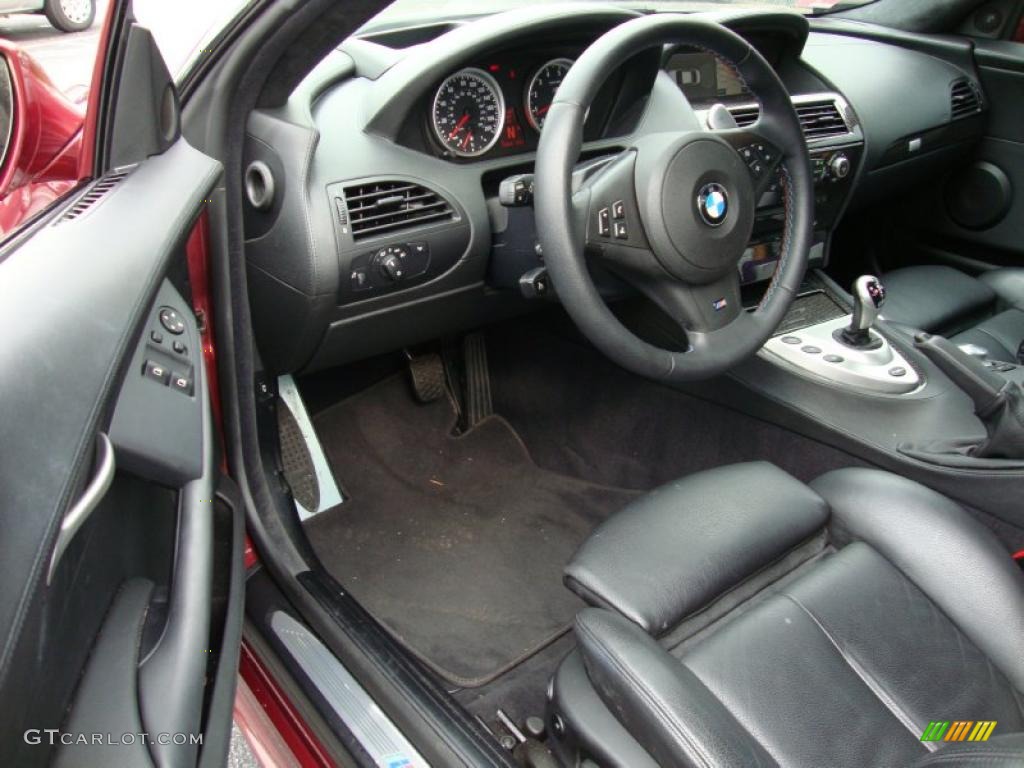 Black Interior 2006 BMW M6 Coupe Photo #39340840