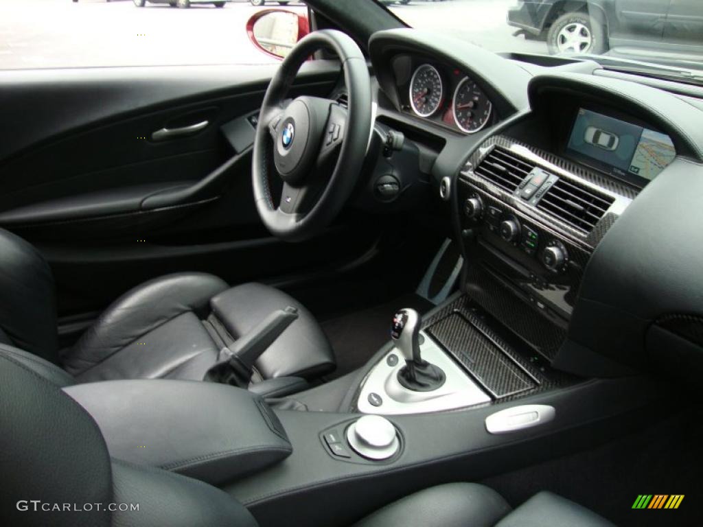 2006 BMW M6 Coupe Black Dashboard Photo #39340956