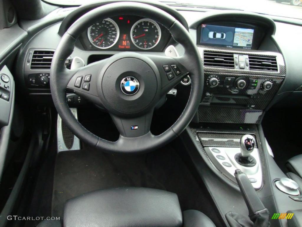 2006 BMW M6 Coupe Black Dashboard Photo #39341272