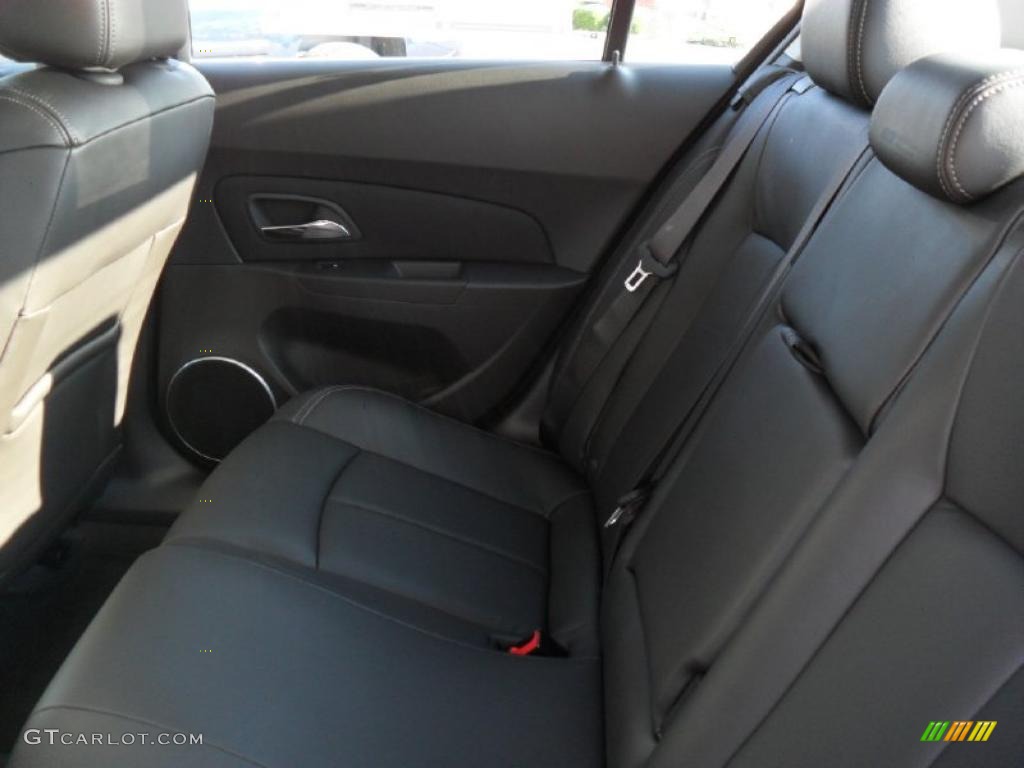 Jet Black Leather Interior 2011 Chevrolet Cruze LTZ Photo #39342020