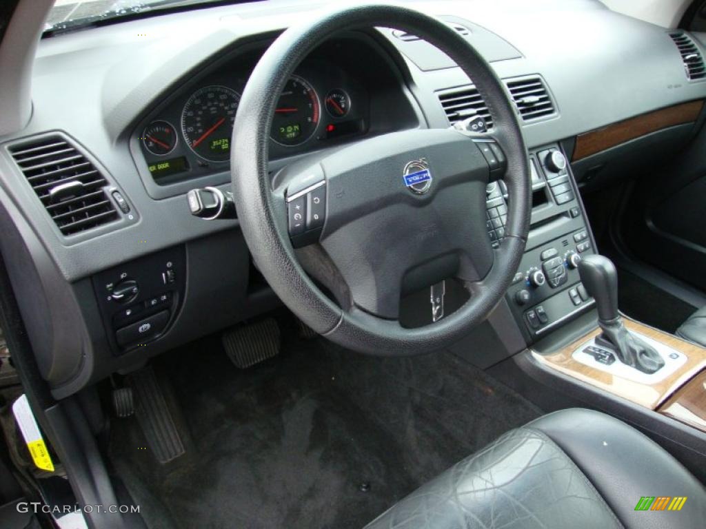 2008 Volvo XC90 3.2 AWD Off Black Steering Wheel Photo #39342624