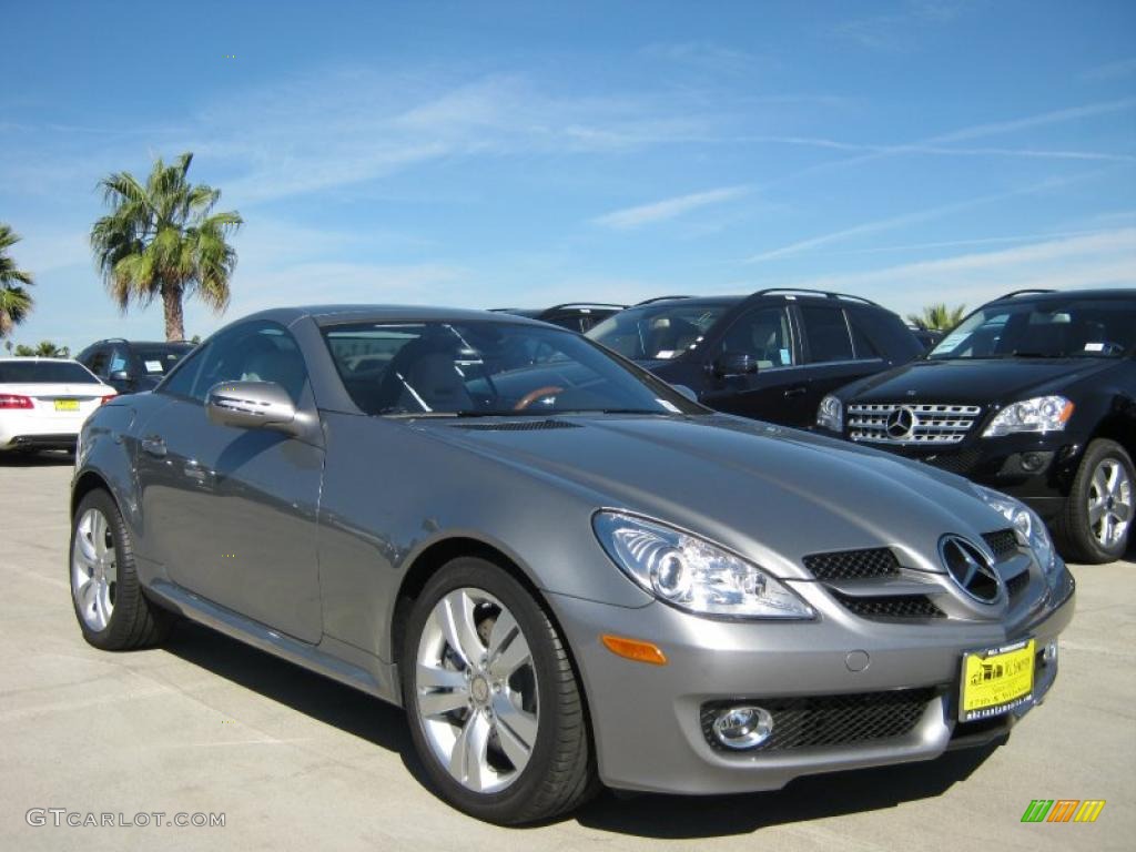 2010 SLK 350 Roadster - Palladium Silver Metallic / Ash photo #1