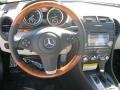 2010 Mercedes-Benz SLK Ash Interior Steering Wheel Photo