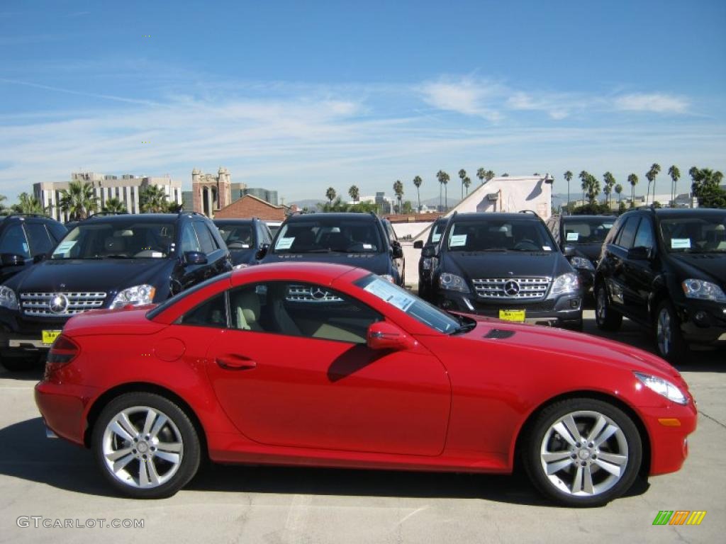 Mars Red 2010 Mercedes-Benz SLK 300 Roadster Exterior Photo #39343316