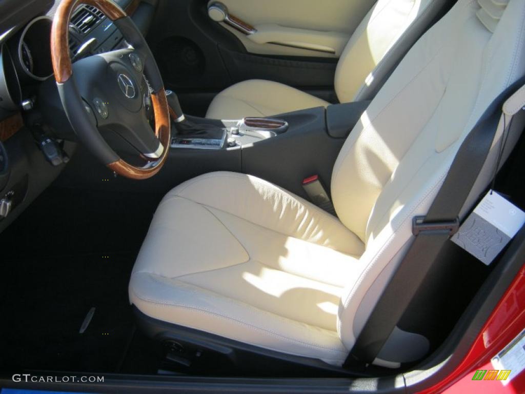 Beige Interior 2010 Mercedes-Benz SLK 300 Roadster Photo #39343348