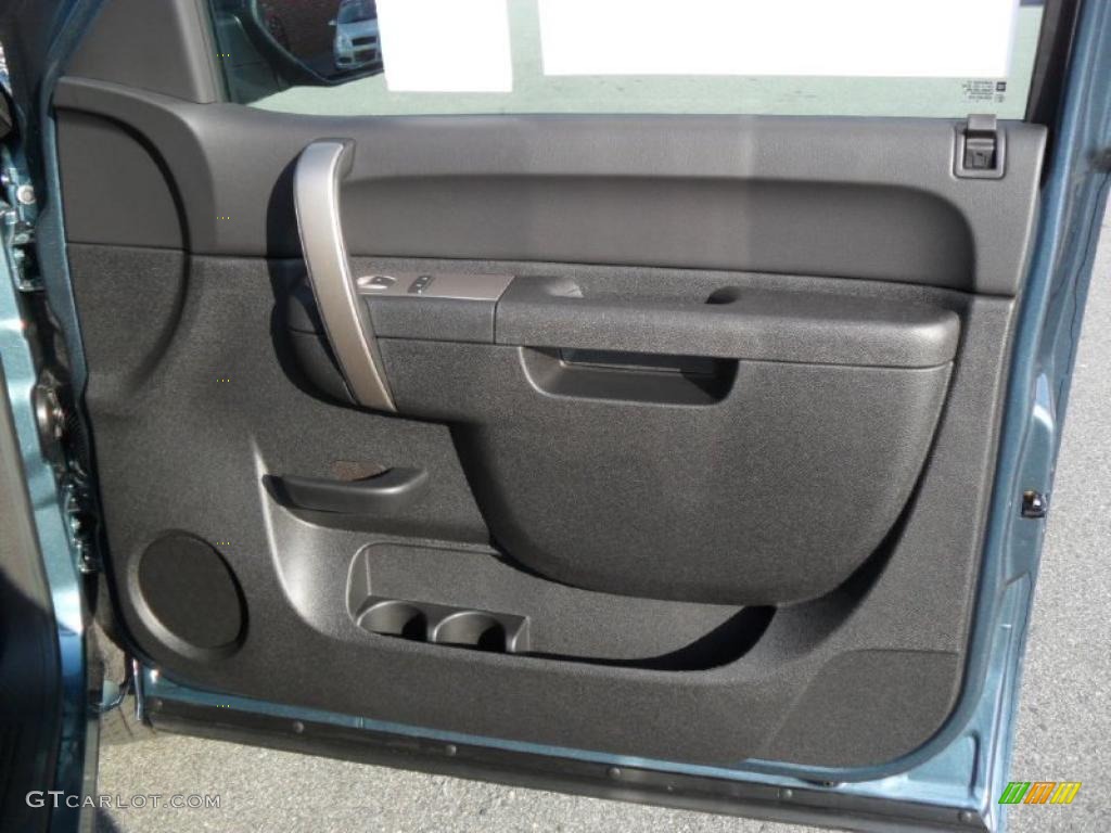 2011 Chevrolet Silverado 1500 LT Crew Cab 4x4 Ebony Door Panel Photo #39343420