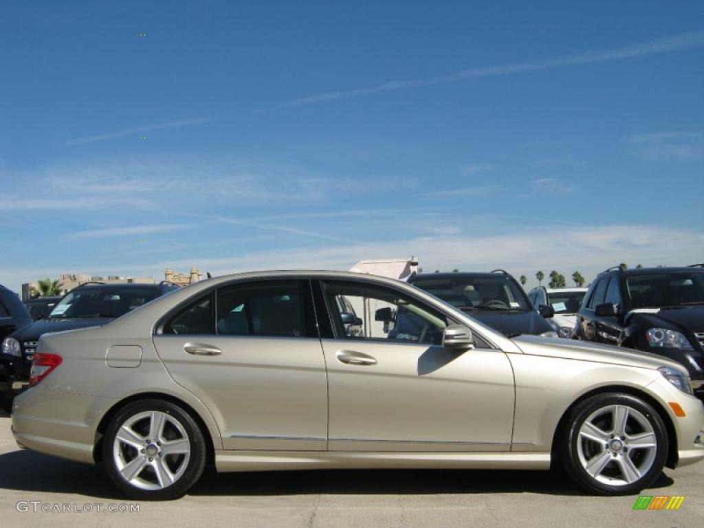 Pearl Beige Metallic 2011 Mercedes-Benz C 300 Sport Exterior Photo #39343500