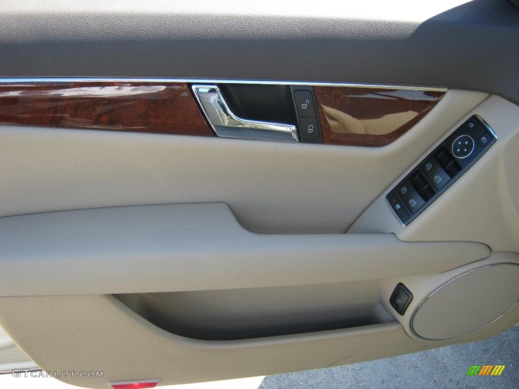 2011 Mercedes-Benz C 300 Sport Almond/Mocha Door Panel Photo #39343512