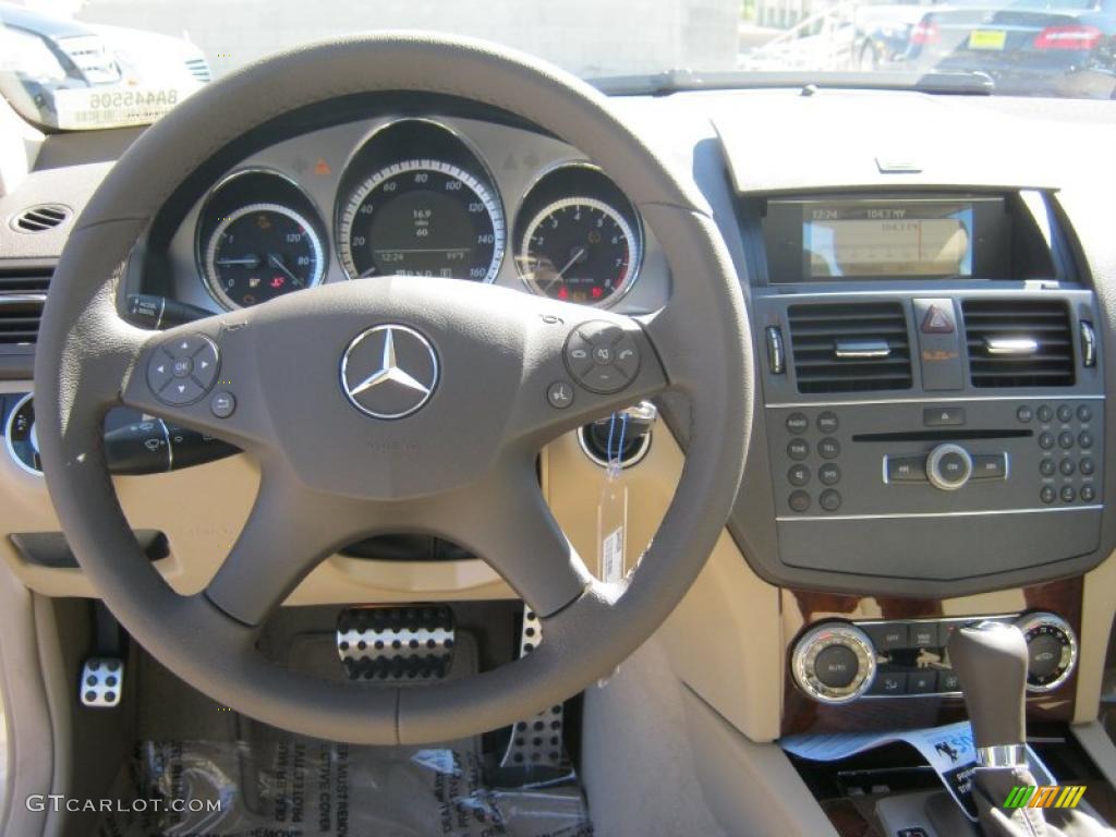 2011 Mercedes-Benz C 300 Sport Almond/Mocha Dashboard Photo #39343540
