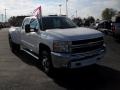 Summit White - Silverado 3500HD LTZ Crew Cab 4x4 Dually Photo No. 6