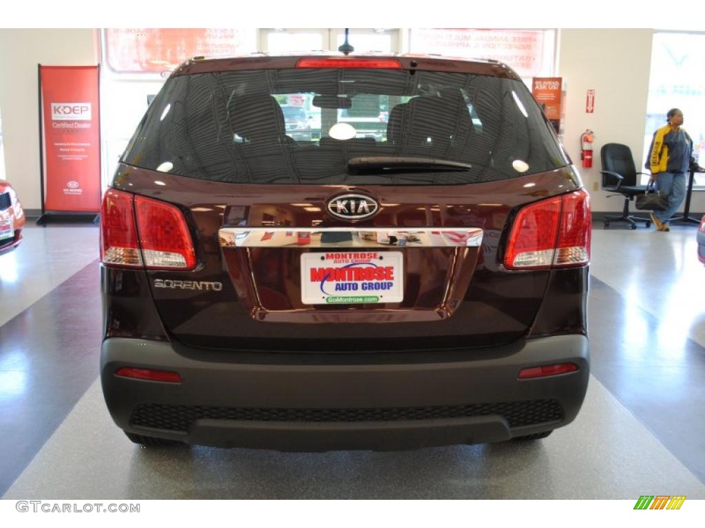 2011 Sorento LX - Dark Cherry / Black photo #6