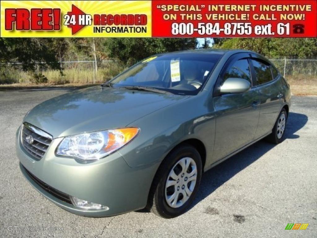 2009 Elantra GLS Sedan - Natural Khaki / Beige photo #1