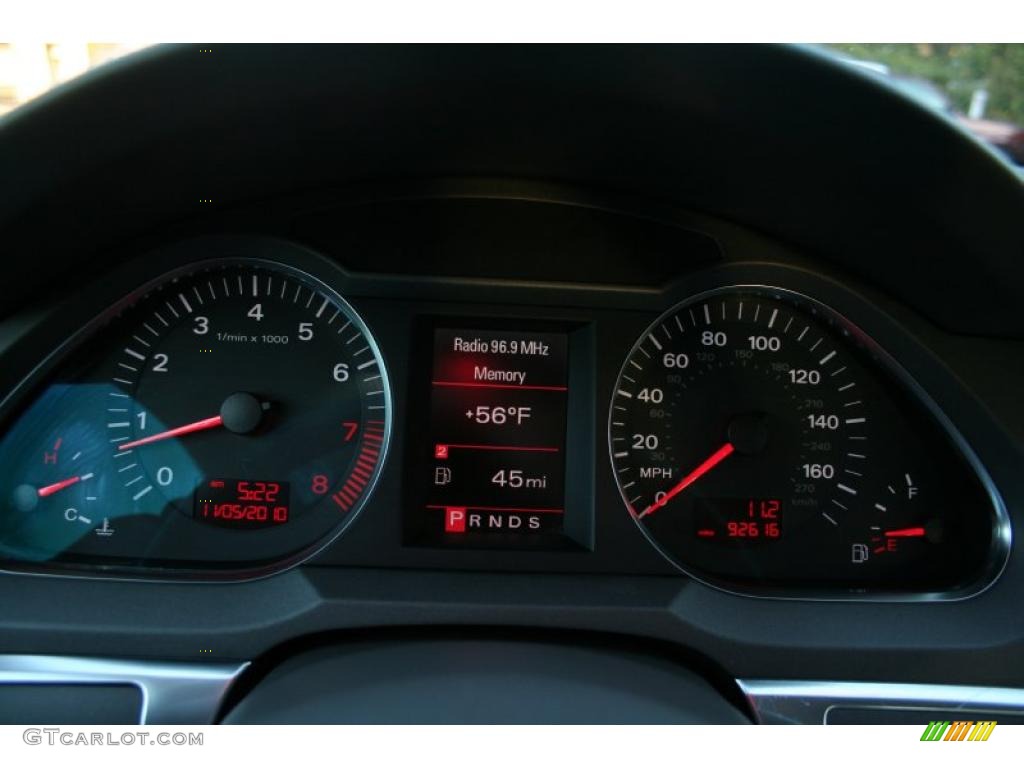 2006 Audi A6 3.2 quattro Sedan Gauges Photo #39349176