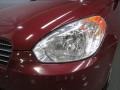 2009 Wine Red Hyundai Accent GLS 4 Door  photo #4