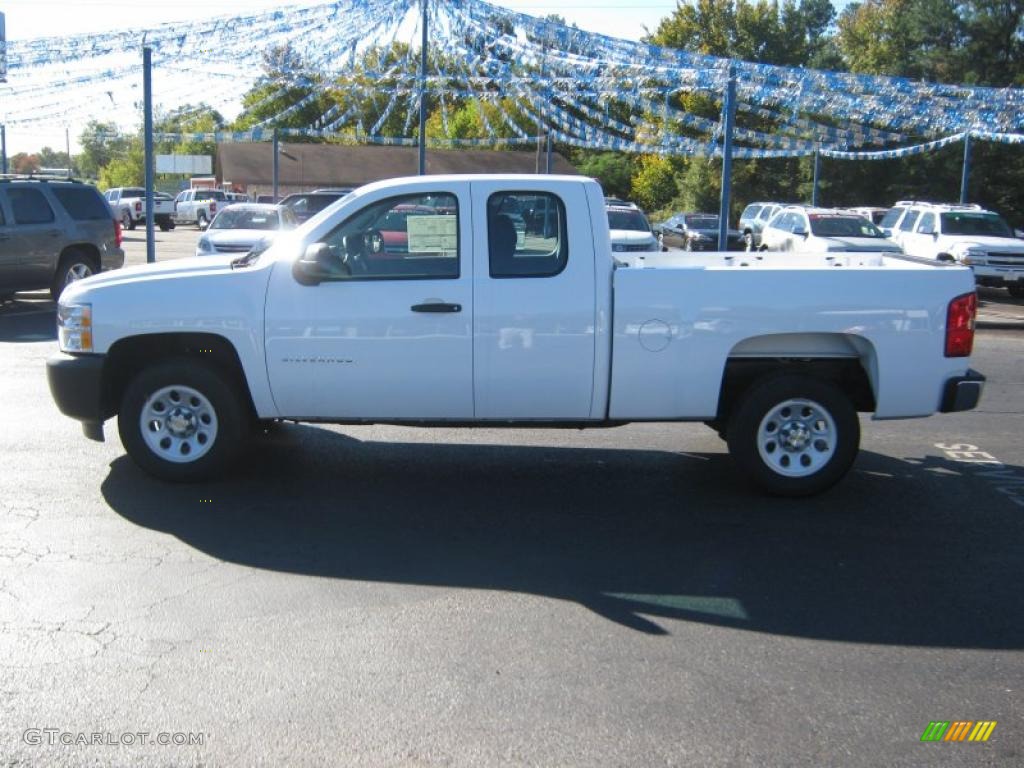 2011 Silverado 1500 Extended Cab - Summit White / Dark Titanium photo #2