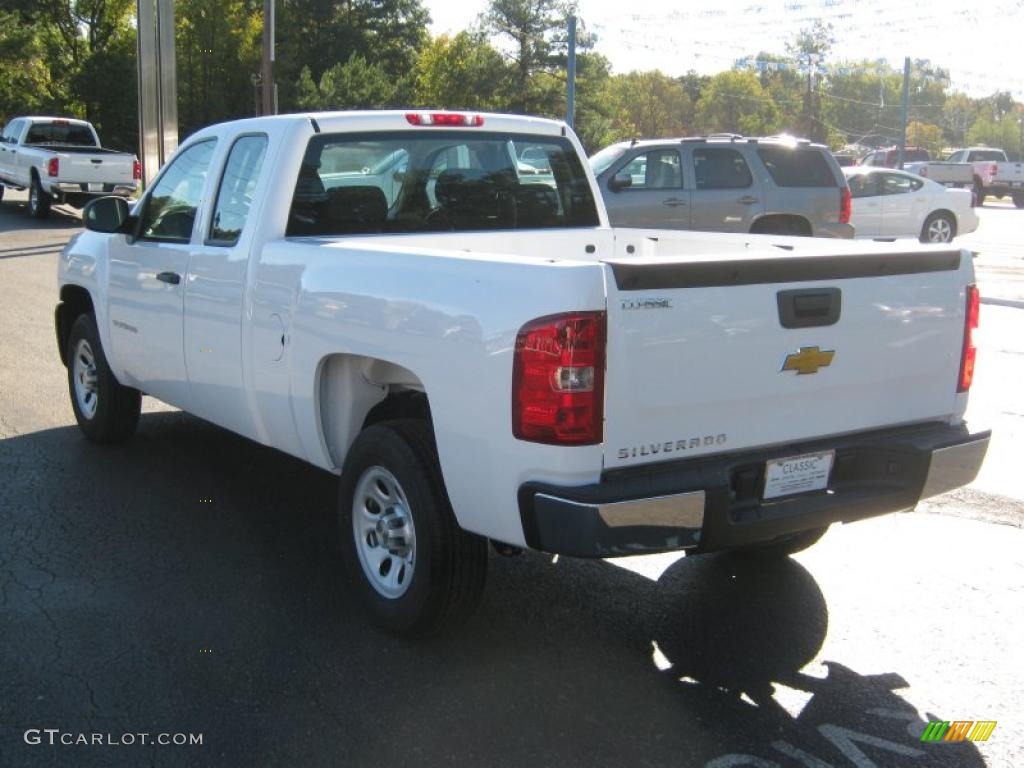 2011 Silverado 1500 Extended Cab - Summit White / Dark Titanium photo #3