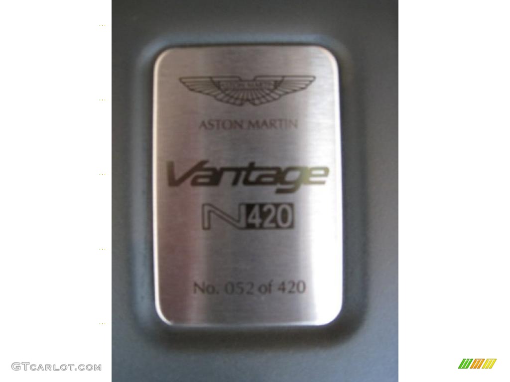 2011 Aston Martin V8 Vantage N420 Coupe Marks and Logos Photo #39355992