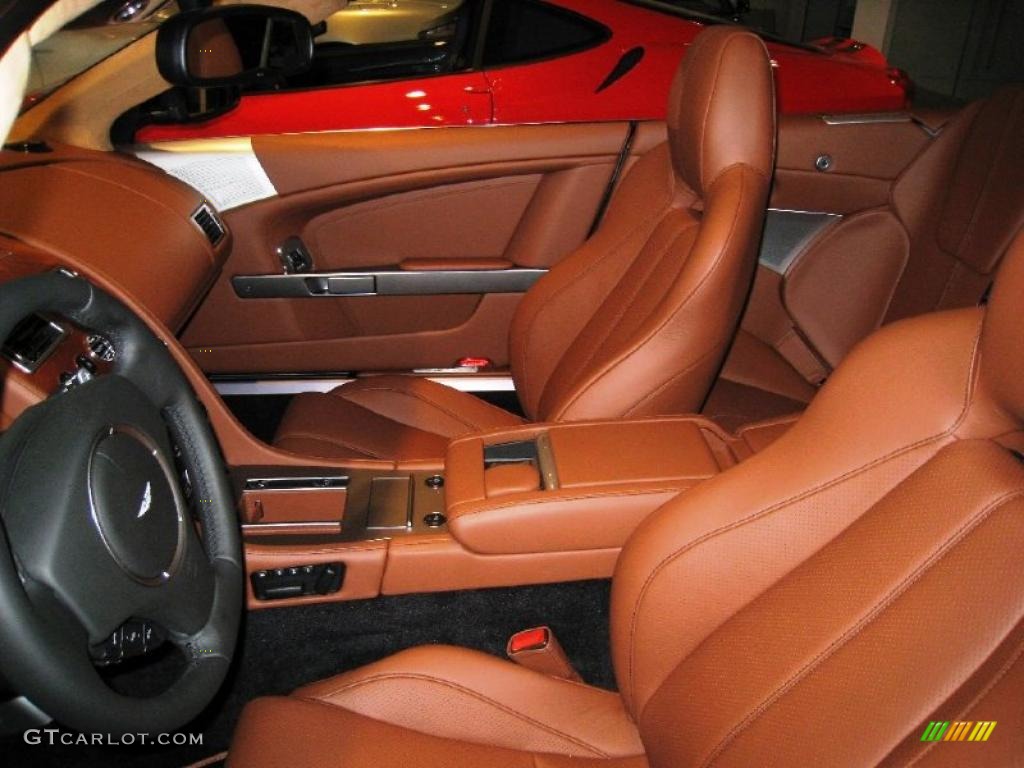 Chestnut Tan Interior 2011 Aston Martin DB9 Volante Photo #39356476