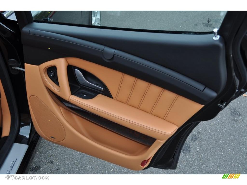 2007 Maserati Quattroporte Sport GT DuoSelect Cuoio Door Panel Photo #39356537