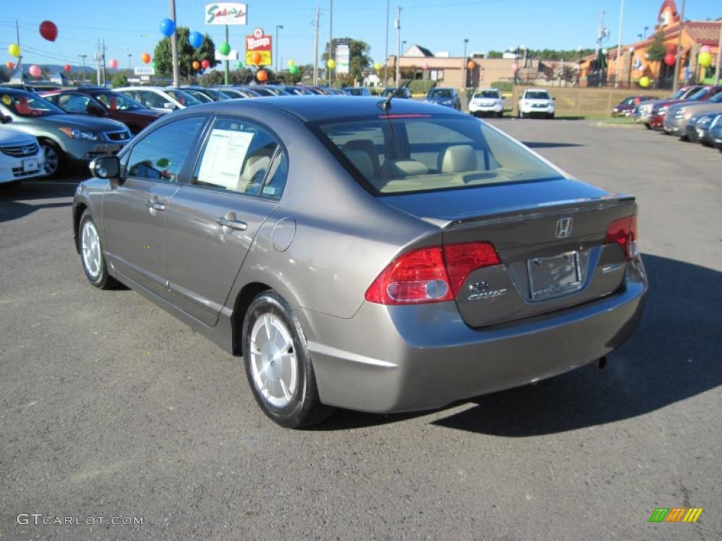 Galaxy Gray Metallic 2008 Honda Civic Hybrid Sedan Exterior Photo #39356916