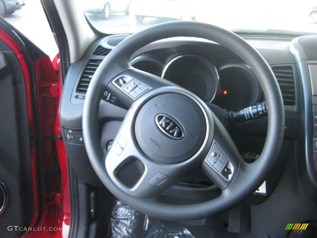 2011 Kia Soul + Black Soul Logo Cloth Dashboard Photo #39358036