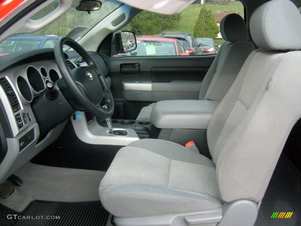 Graphite Gray Interior 2007 Toyota Tundra TRD Regular Cab 4x4 Photo #39358180